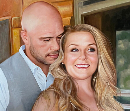 Two adults side by side